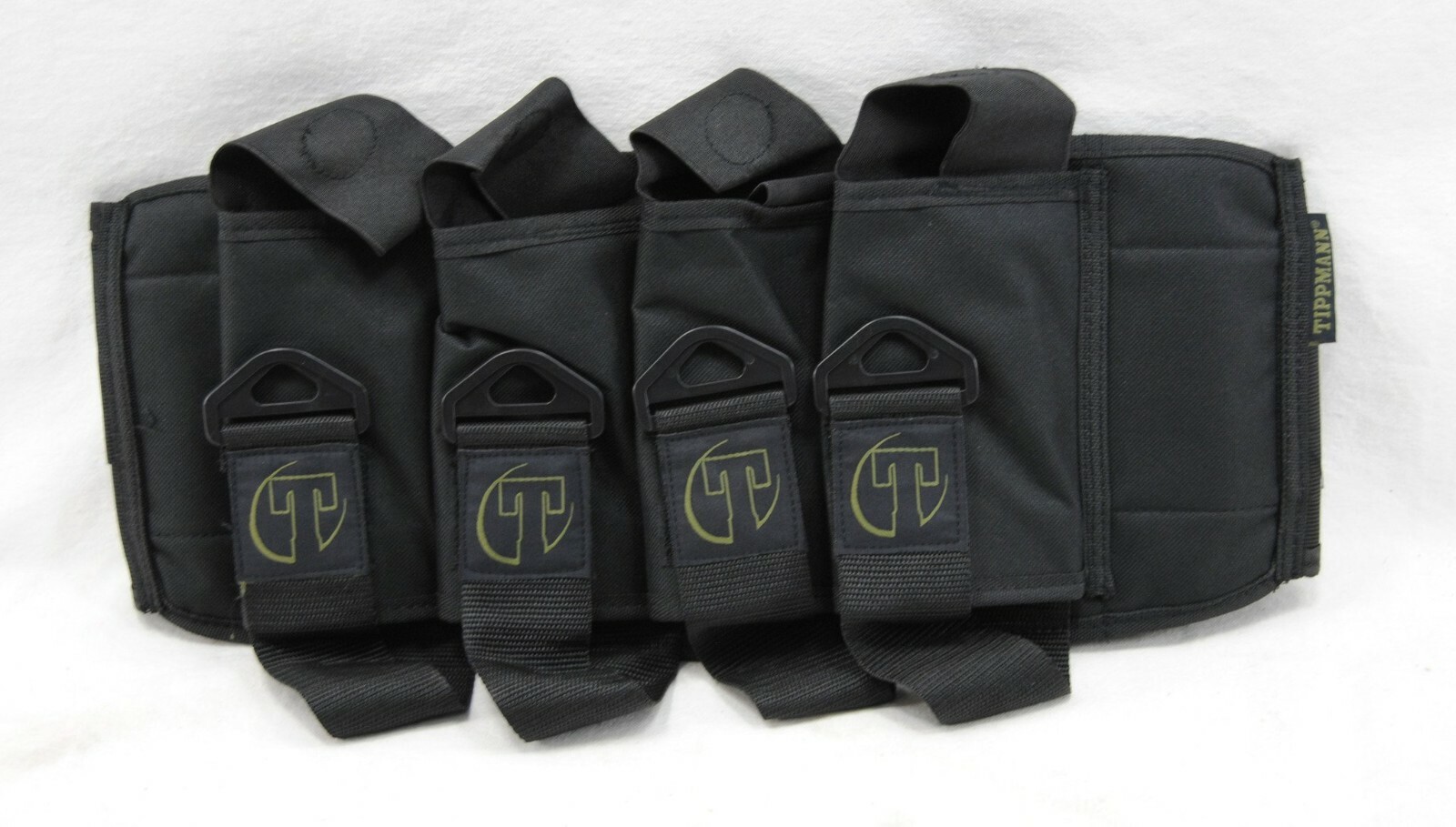 Tippmann Sport Series 4 Pod Harness Black Paintball Pack with Elastic Waistband