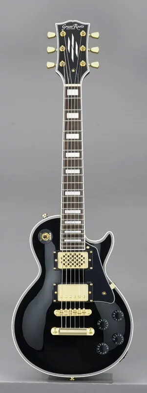 Grass Roots Les Paul Custom Black G-LPC-MINI Electric Guitar