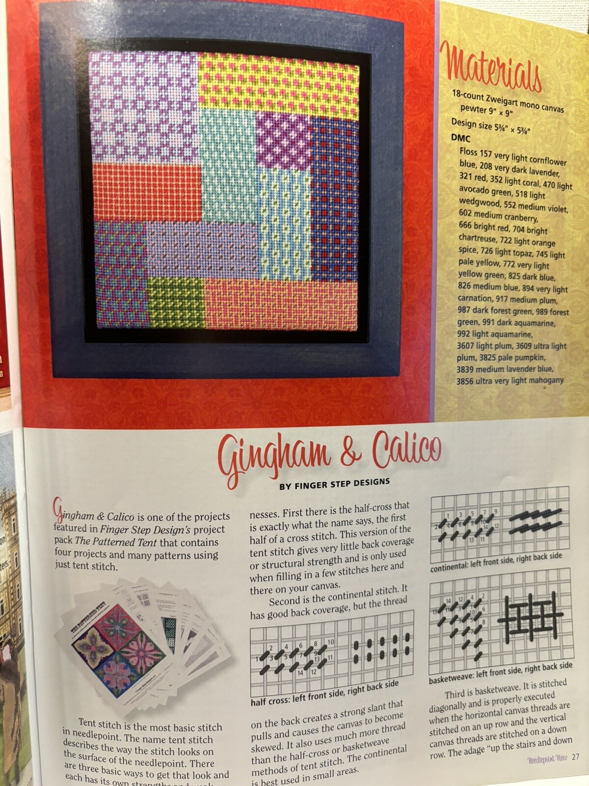 Needlepoint Now Magazine March/April 2015 Needlepoint Patterns and Projects