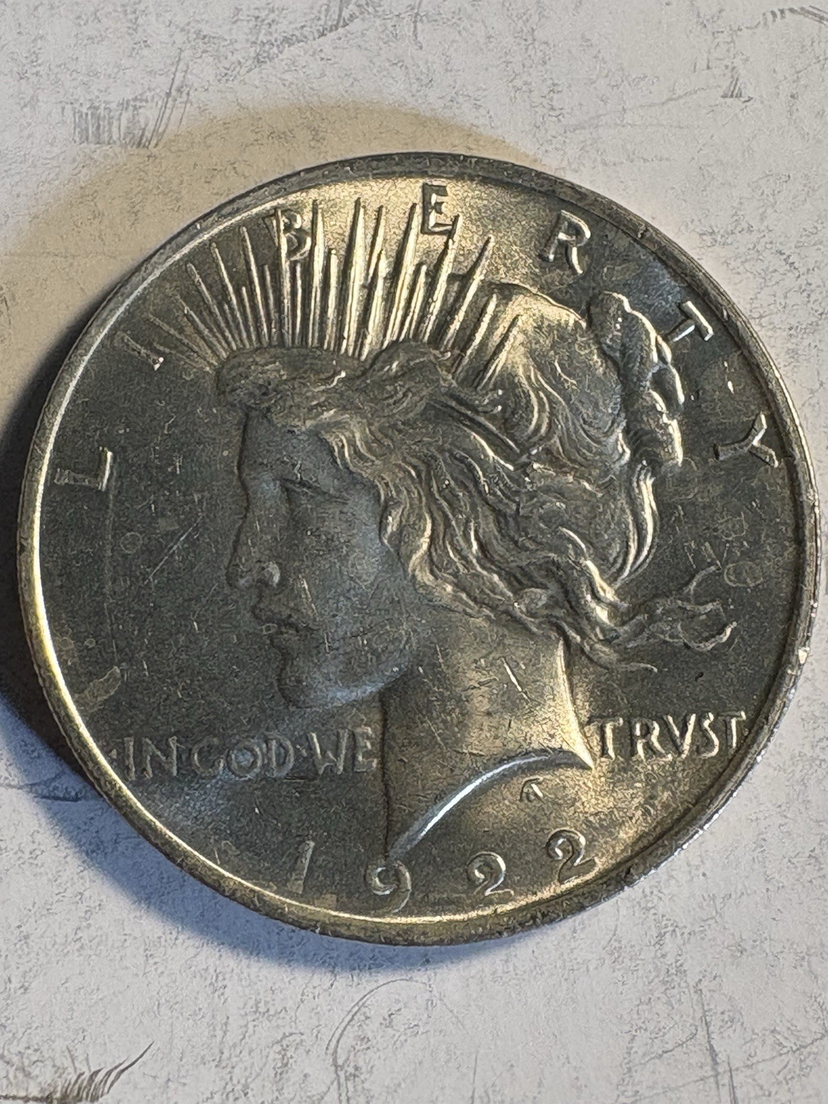 1922-1925 - 90% Silver Peace Dollar Random Year/Mint BRILLIANT UNCIRCULATED BU