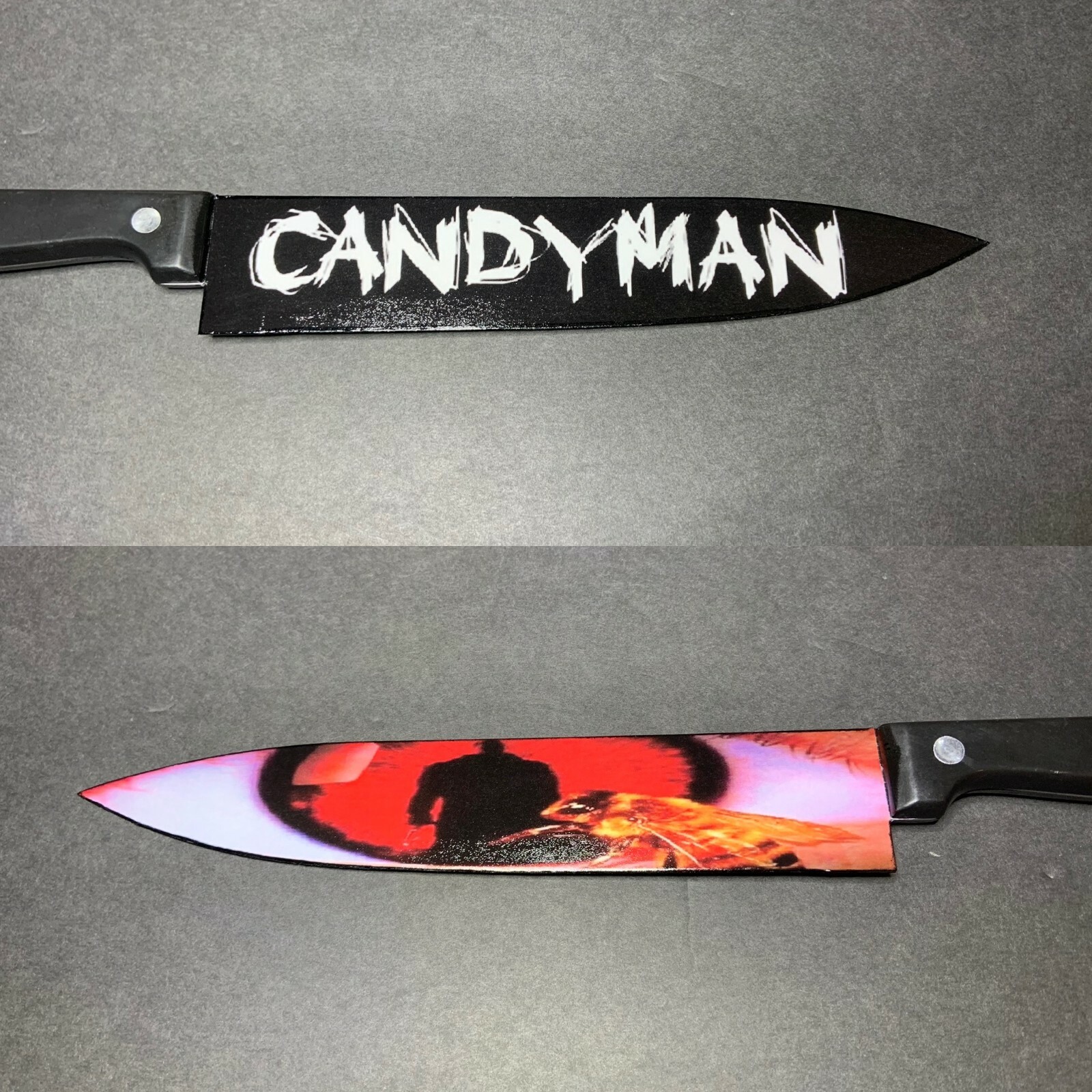 Candyman 1992 Clive Barker Kitchen Knife With Sublimated Stand