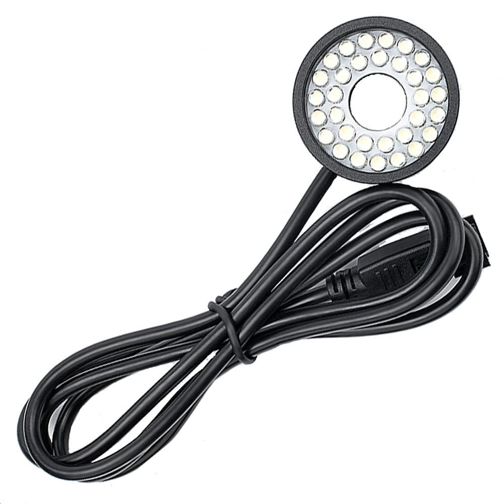 120mm White Ring Light Machine Vision LED 24V Detection and 120mm,