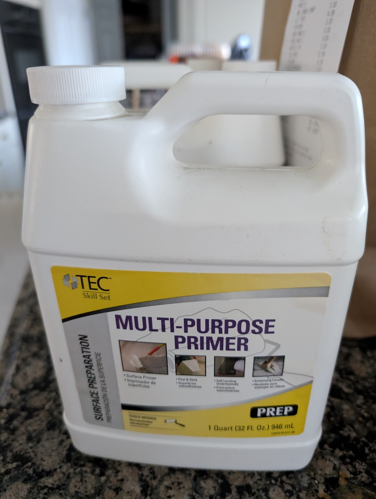 Multi-purpose Primer TEC Skill Prep Surface Preparation Self Leveling Quart New