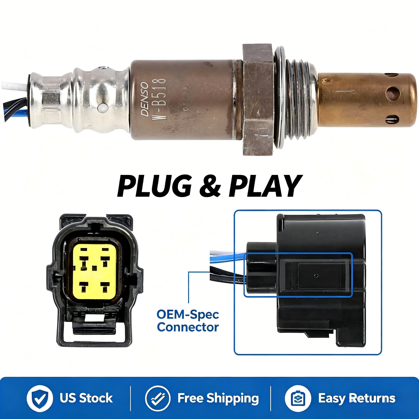 DENSO 234-4756 Oxygen Sensor Downstream for DODGE DAKOTA 4.7L V8 2006-2007