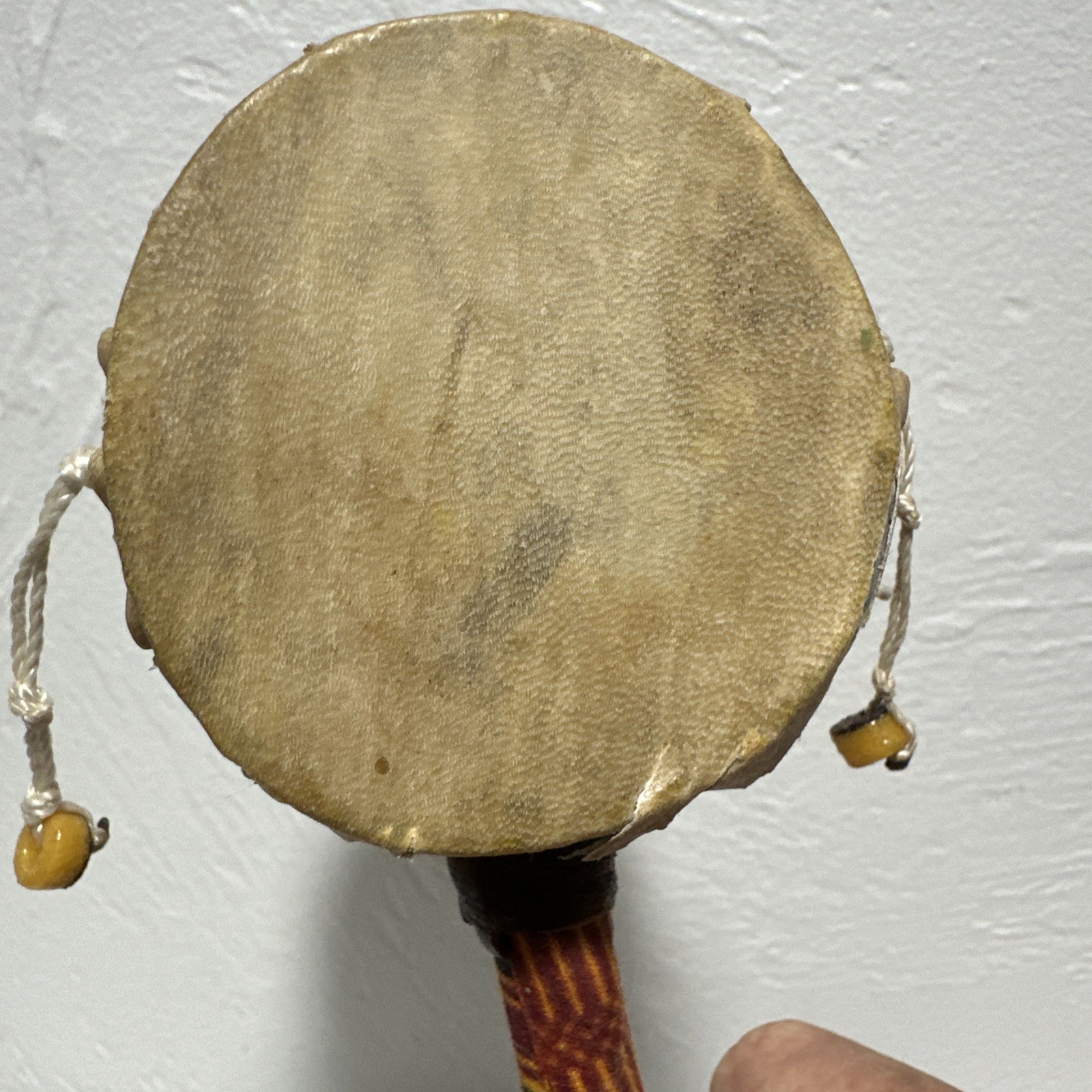 Rattle Drum / Monkey Drum Handmade 8.5"