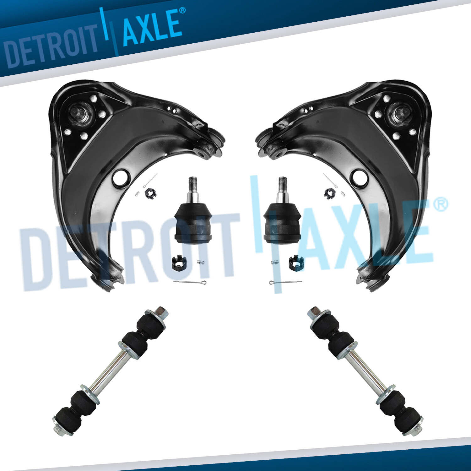 Front Upper Control Arms Ball Joints Sway Bar Links for Chevy GMC C1500 C2500
