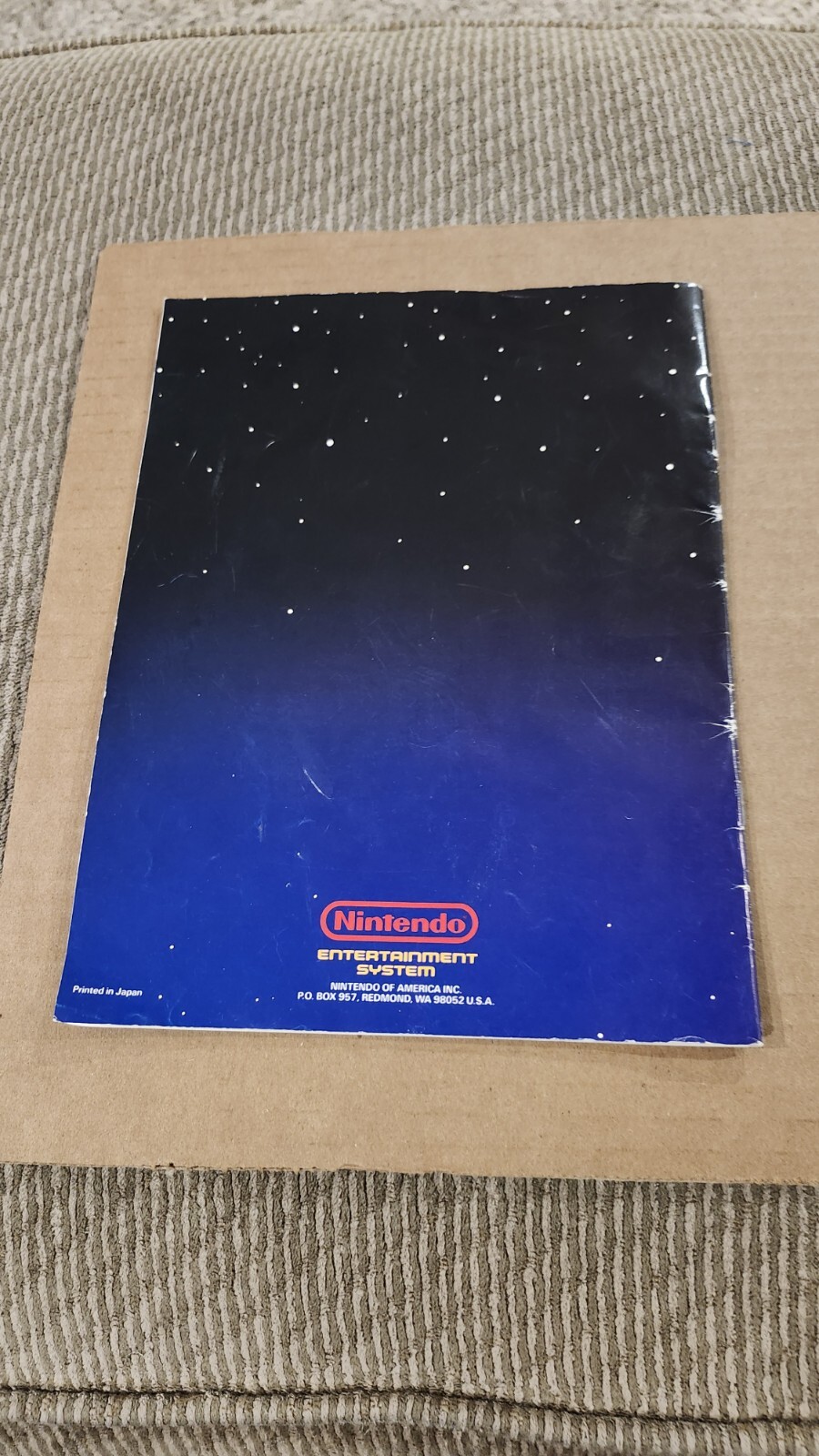 Nintendo NES Entertainment System Control Deck Instruction Manual 1986