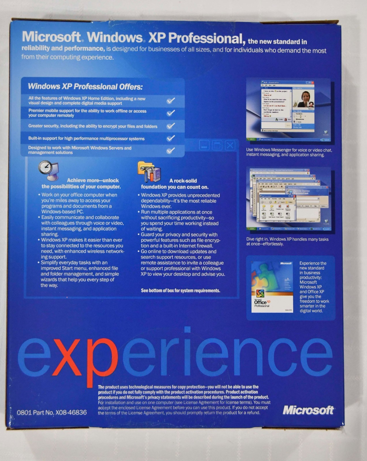 Microsoft Windows XP Professional 2002 Full Retail Box w/SP2 - NEW SEALED