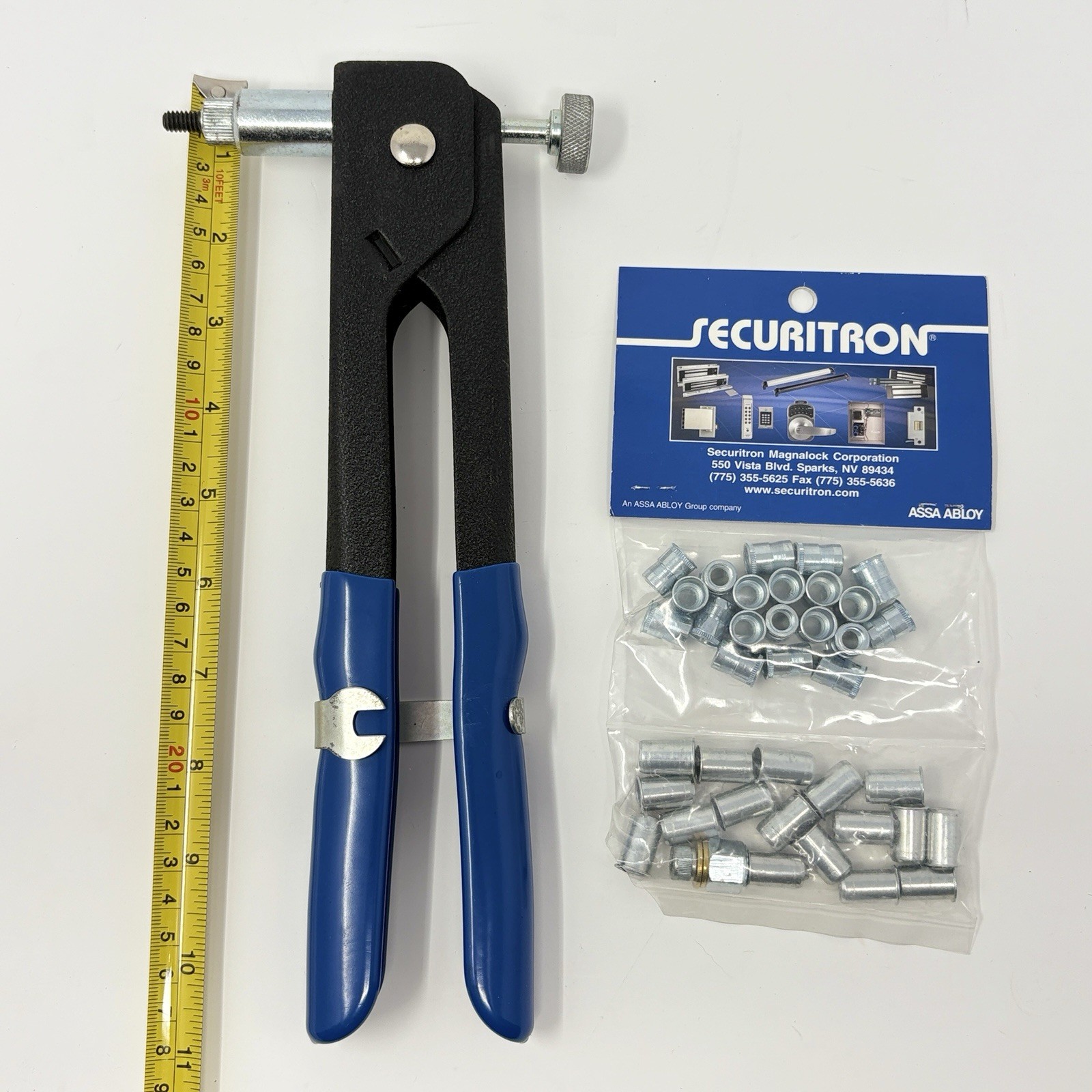 Blind Rivet Nut Tool Hand Riveter w/ Open pack of Securitron Blind Nuts