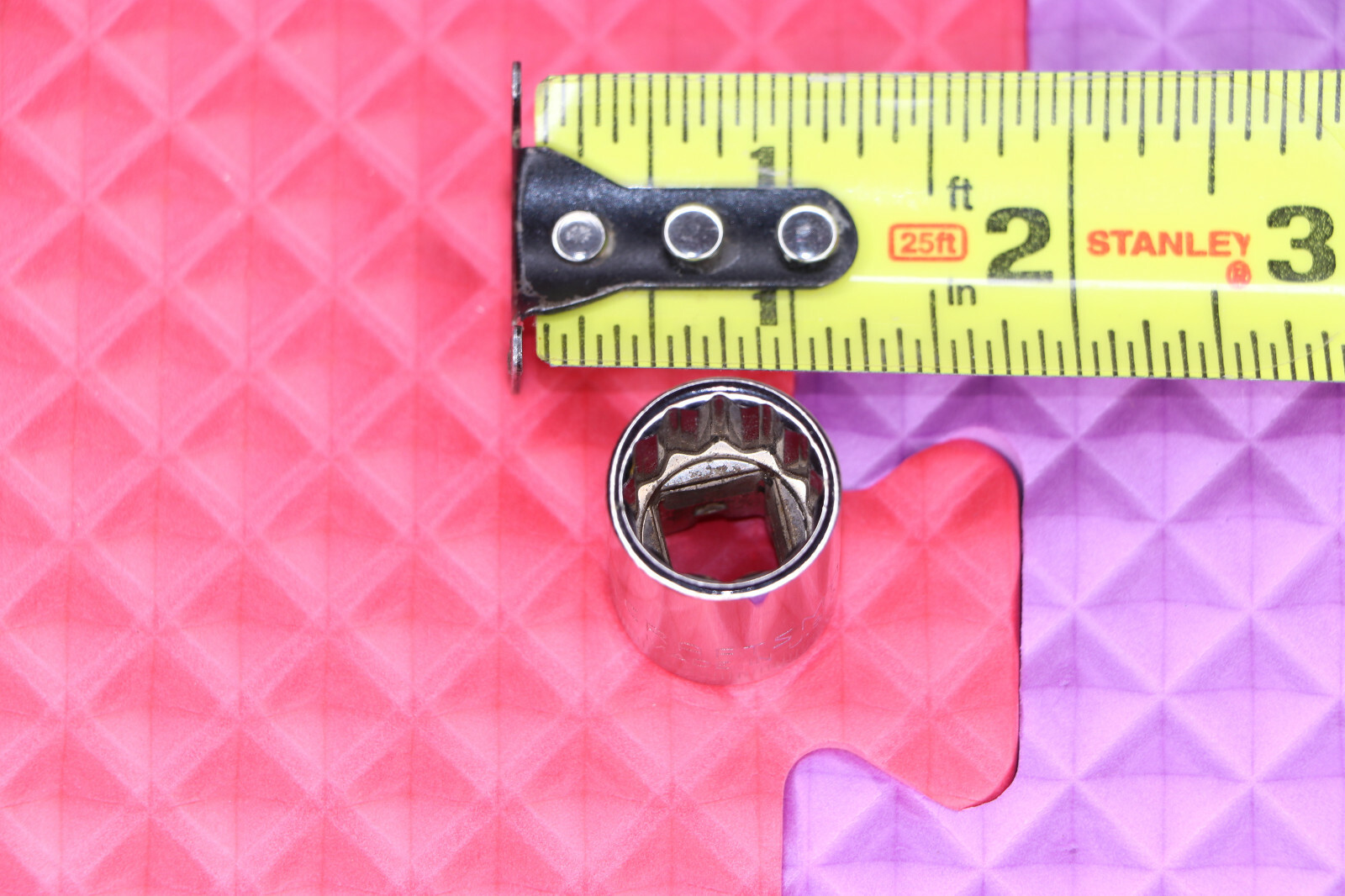 Vintage Craftsman 15MM Metric Shallow 12 Point 3/8'' Dr. Socket -G2- 44306 USA