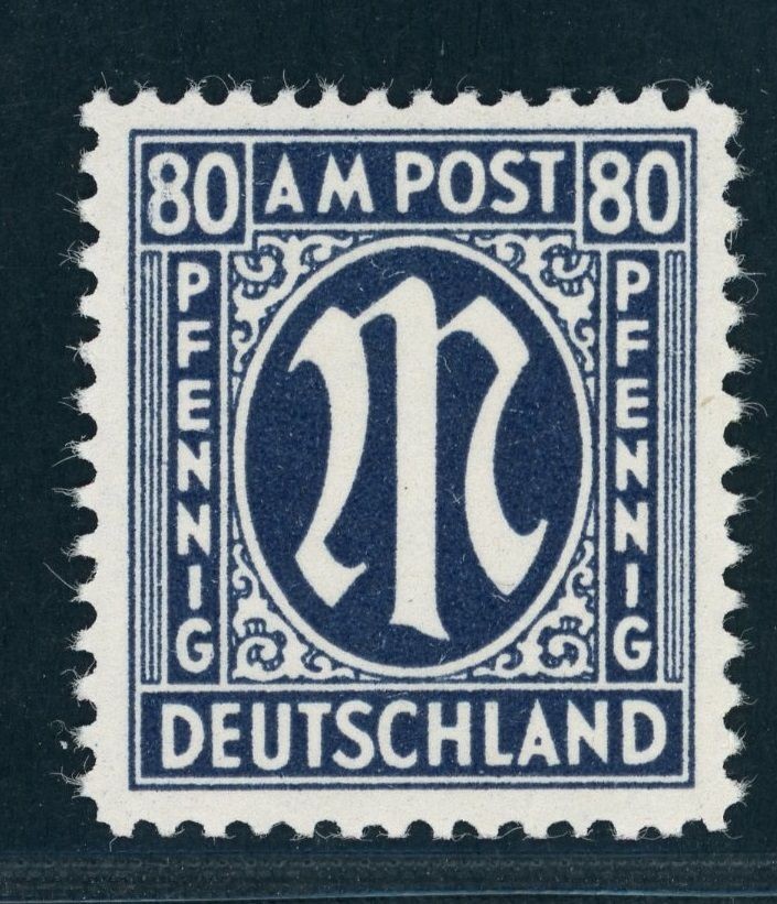 All. Occupation Bizone AMPost Michel No. 34Bc mint