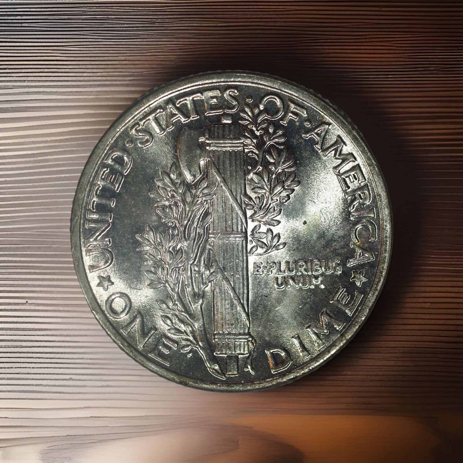 1941 Mercury Dime Silver, Gem BU FB, Full Bands
