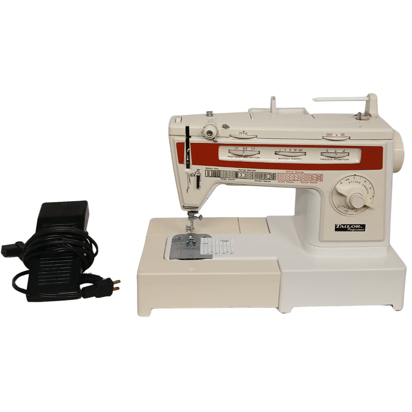 Tailor Professional 834 Heavy Duty Sewing Machine w/ Pedal & Accessories TESTED