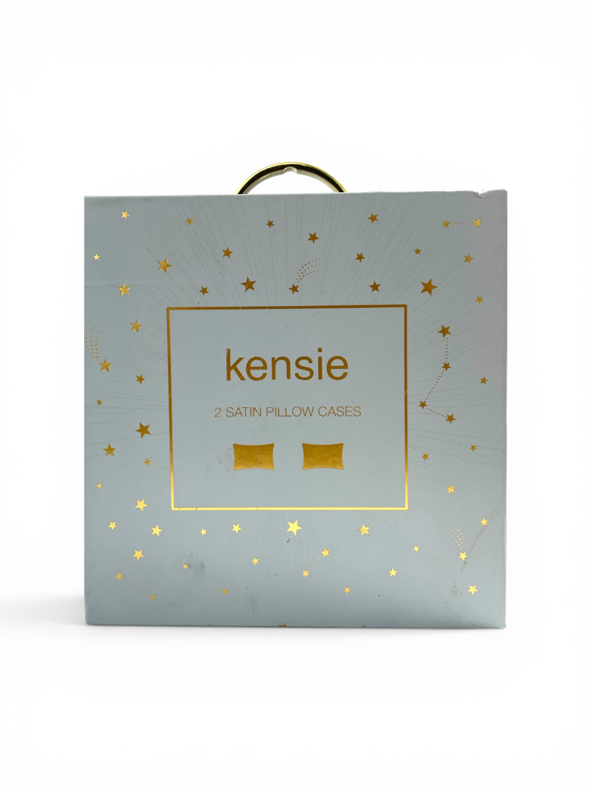 KESIE 2 Satin Pillowcases – Pack of 2, Cream Color, With Bo