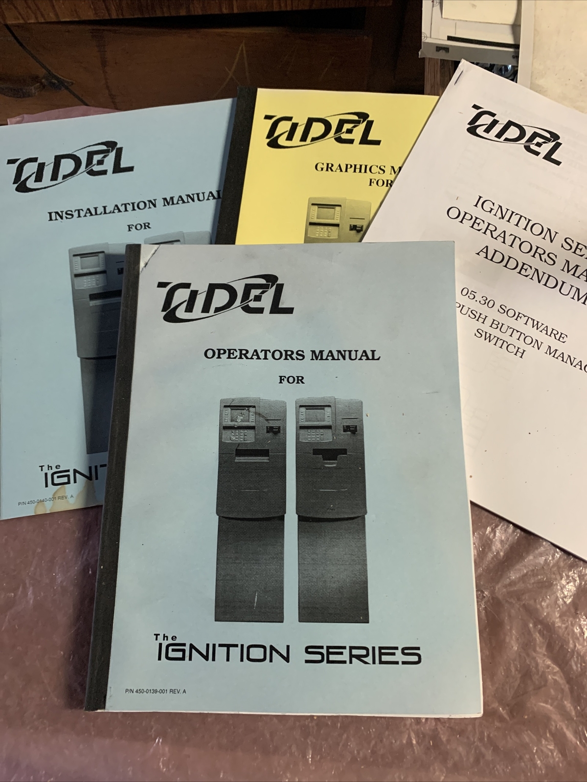 original  Tidel Ignition Series ATM Set owners manual