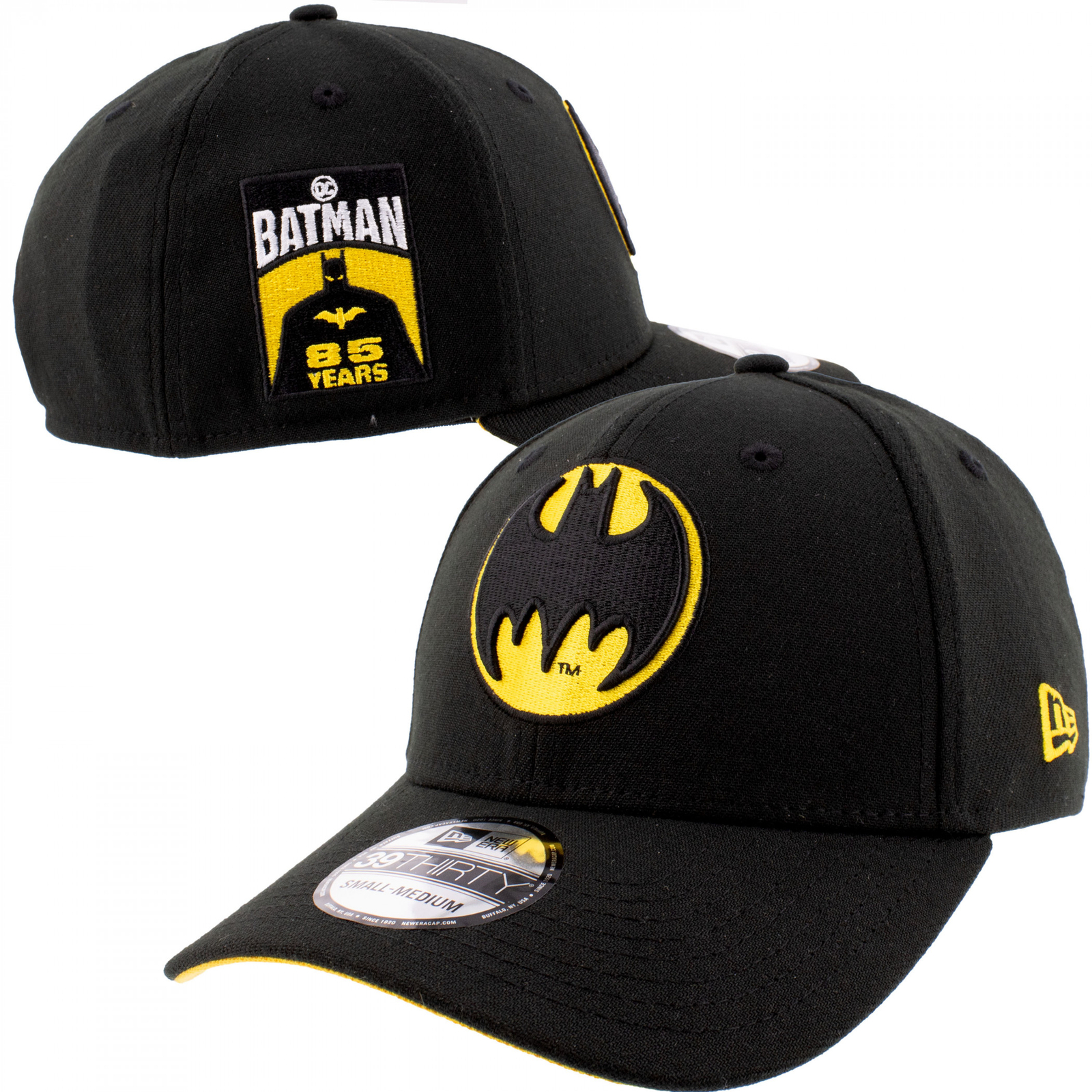 Batman 85th Anniversary New Era 39Thirty Fitted Hat Black