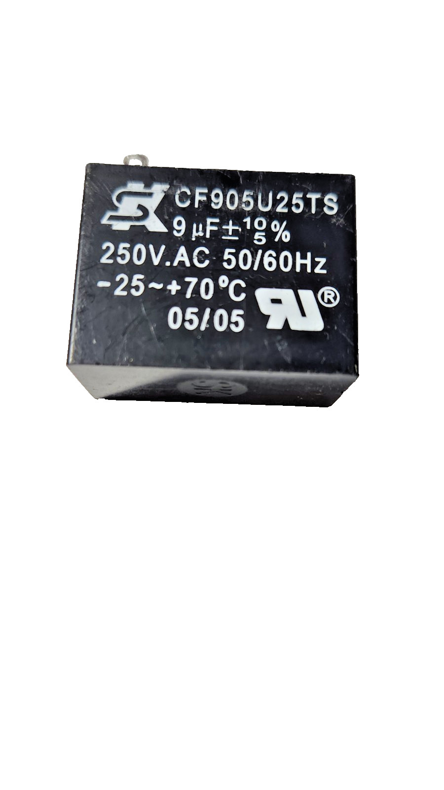 SK A/C CAPACITOR CF905U25TS 9UF 250V USED IN VARIOUS MODERLS