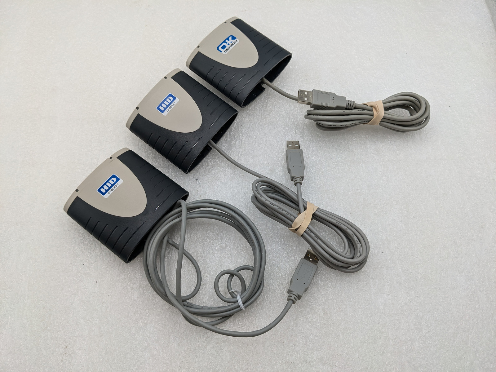 LOT OF 3 HID Omnikey 3121 USB Cardman CAC Military ID Smart Card Reader Free S/H