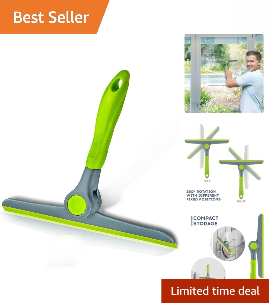 All-Purpose 10" Squeegee - Heavy Duty with Ergonomic Handle for Easy Cleaning