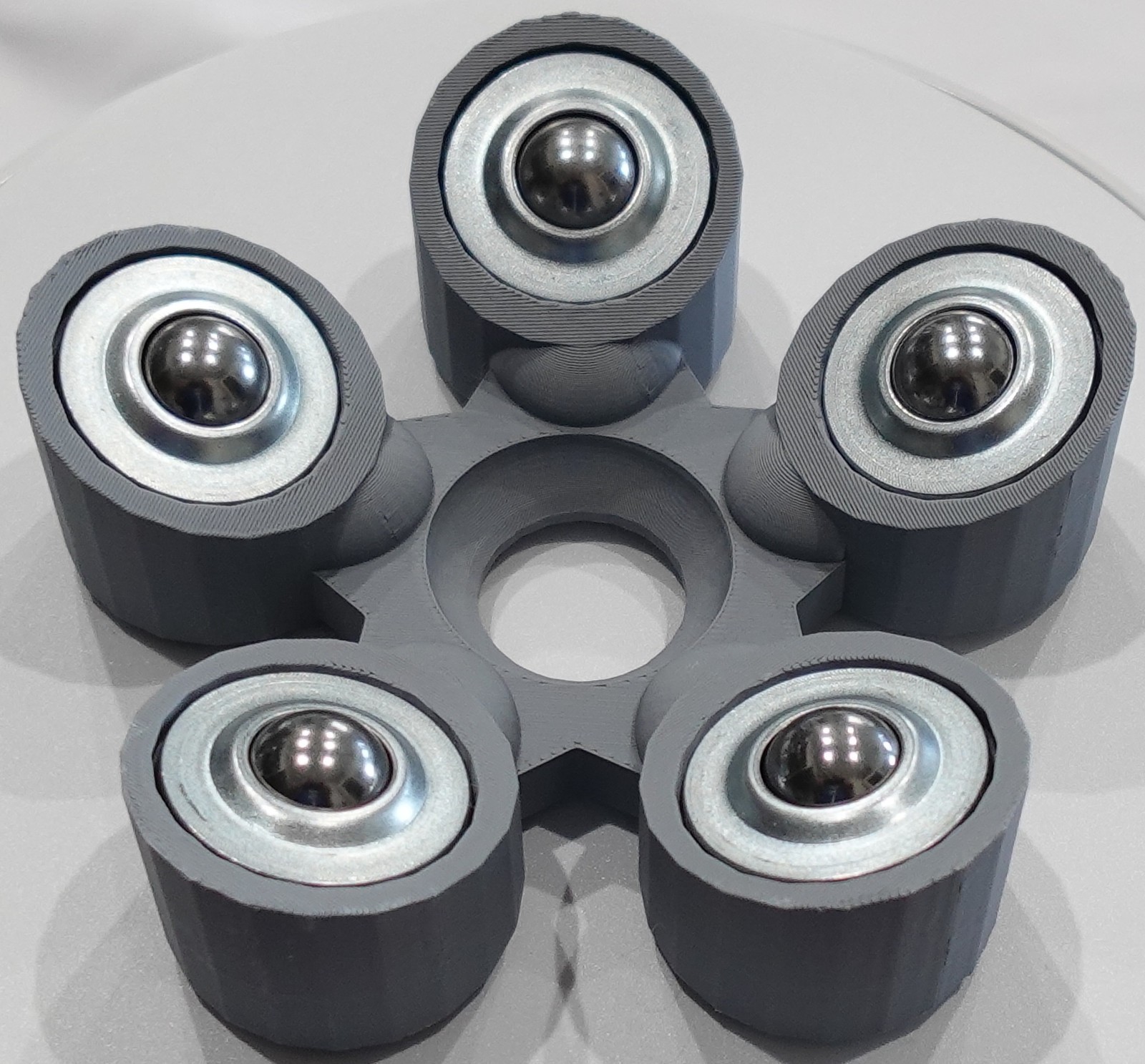 Bowling Ball Spinner Cup - Gray