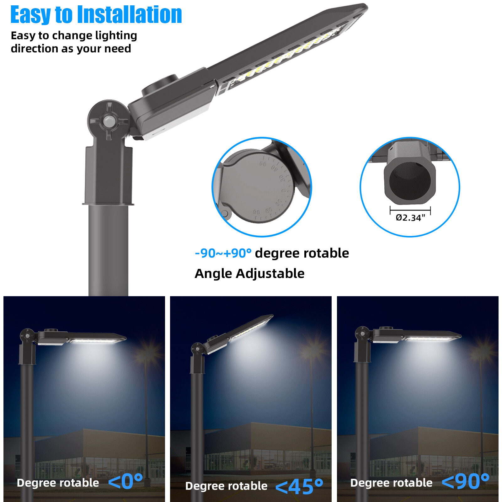 LED Security Light 200w Outdoor with Dusk-Dawn Photocell Sensor IP65,ETL Listed