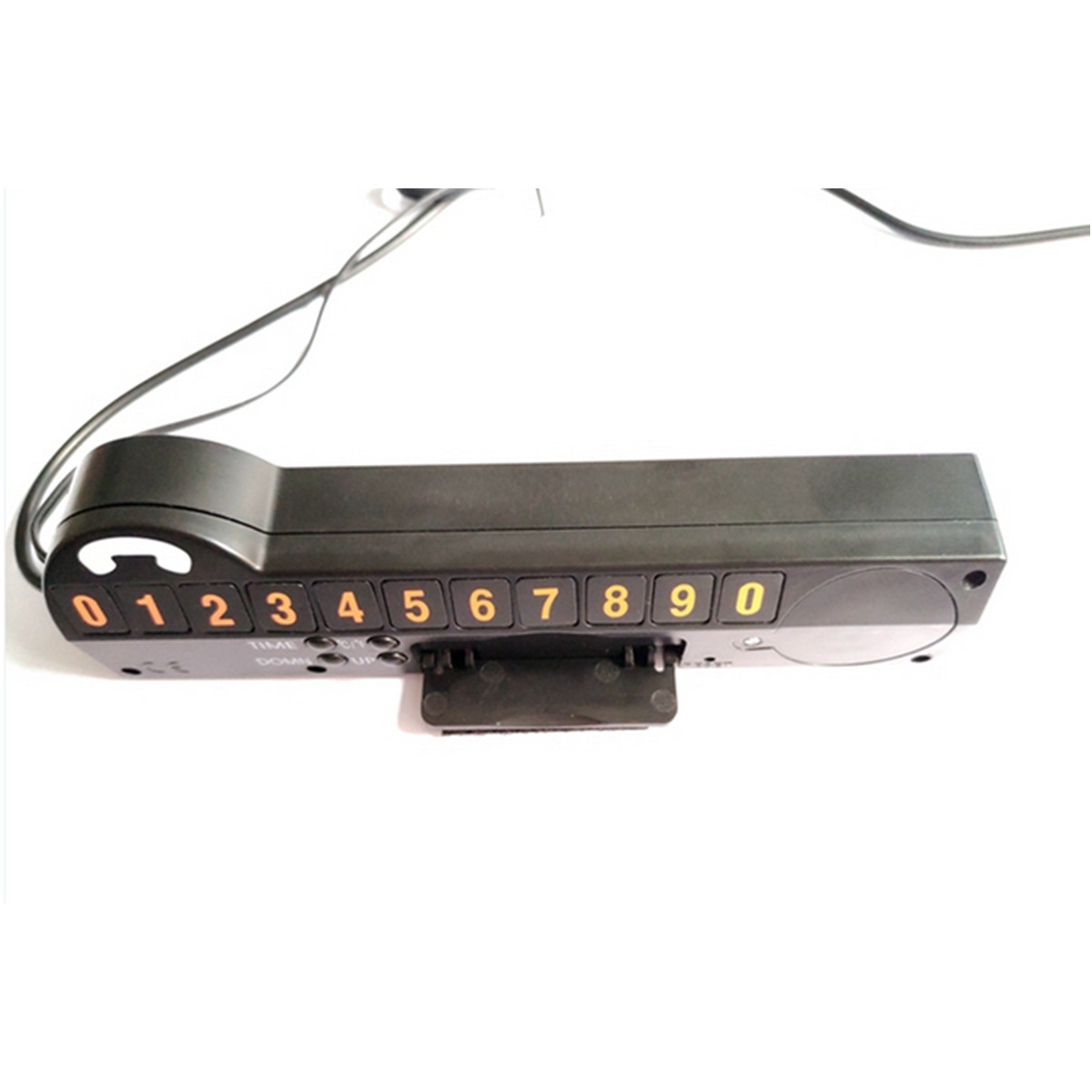 Car Digital Clock Thermometer Temperature Voltage Meter LCD Backlight Dash Mount