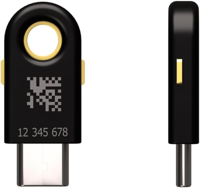 YubiKey 5C - Multi-Factor authentication MFA Security Key and passkey, Connec...