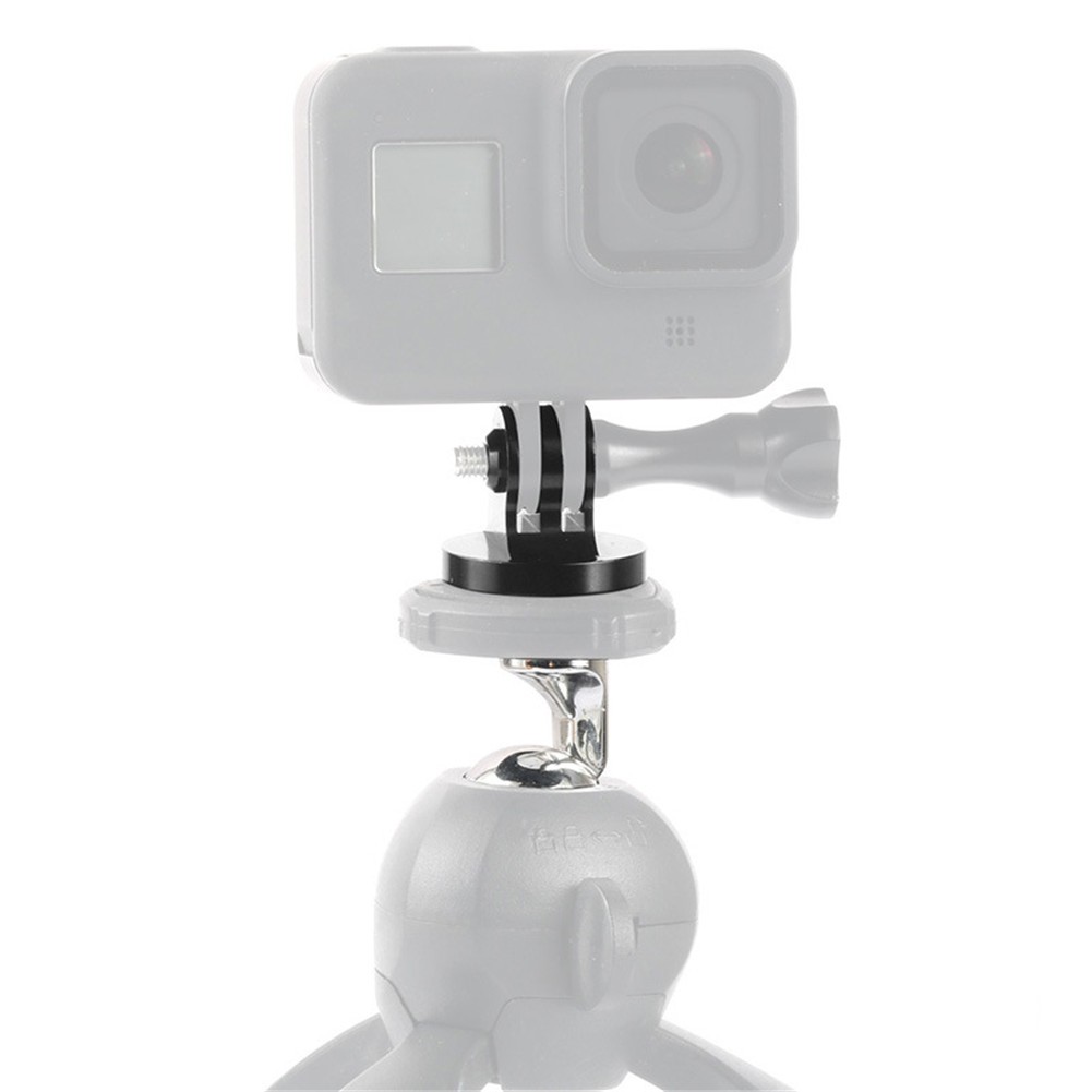 Aluminium Alloy Tripod Mount 1/4 Thread Selfiestick Adapter For Action Camera F