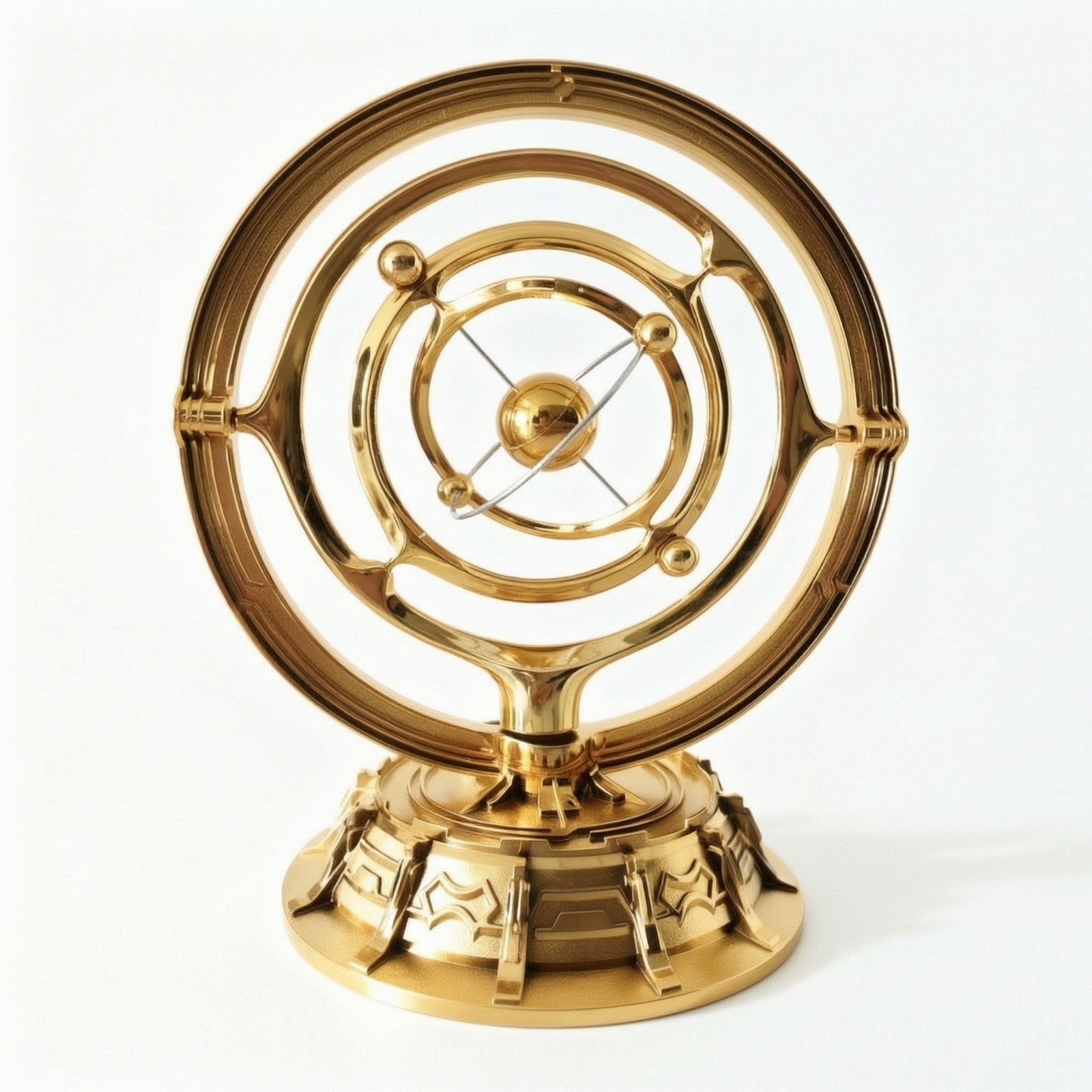 Desktop Sculpture with USB Cable Two-wayPower Celestial Sculpture Metallic