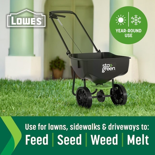 Sta-Green Precision Broadcast Spreader 32-lb Fertilizer Seed