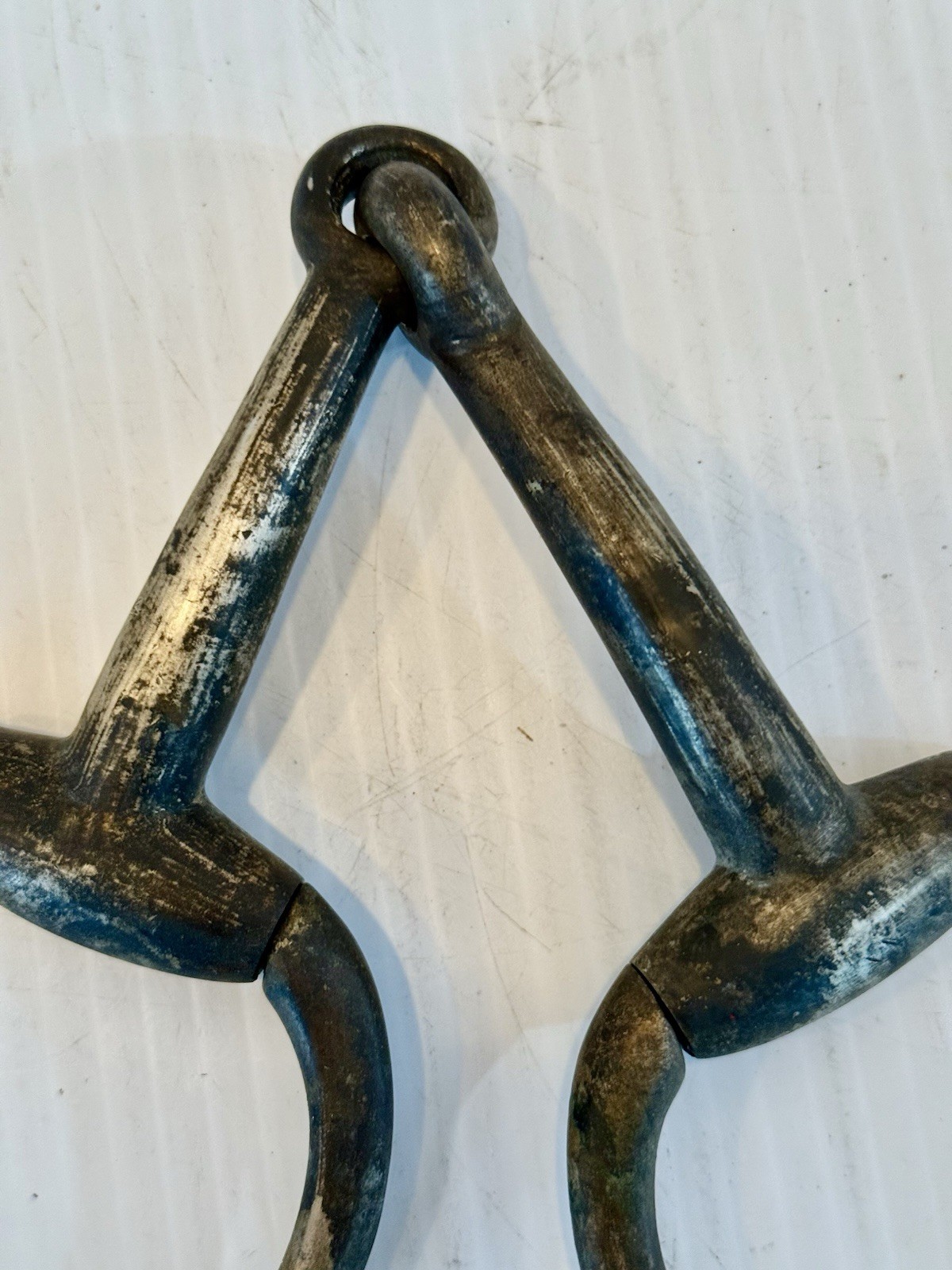 Antique Brass Eggbutt Snaffle Horse Bit Large Ring Brass Bronze Tack