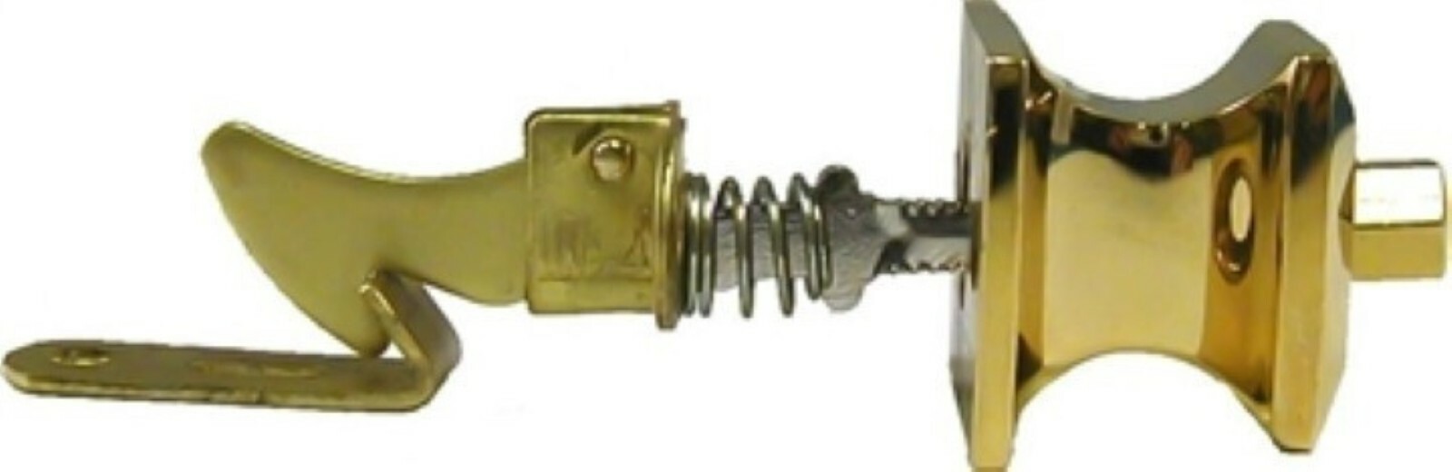 PUSH BUTTON LATCH Square Knob brass cabinet cupboard pull door drawer antique