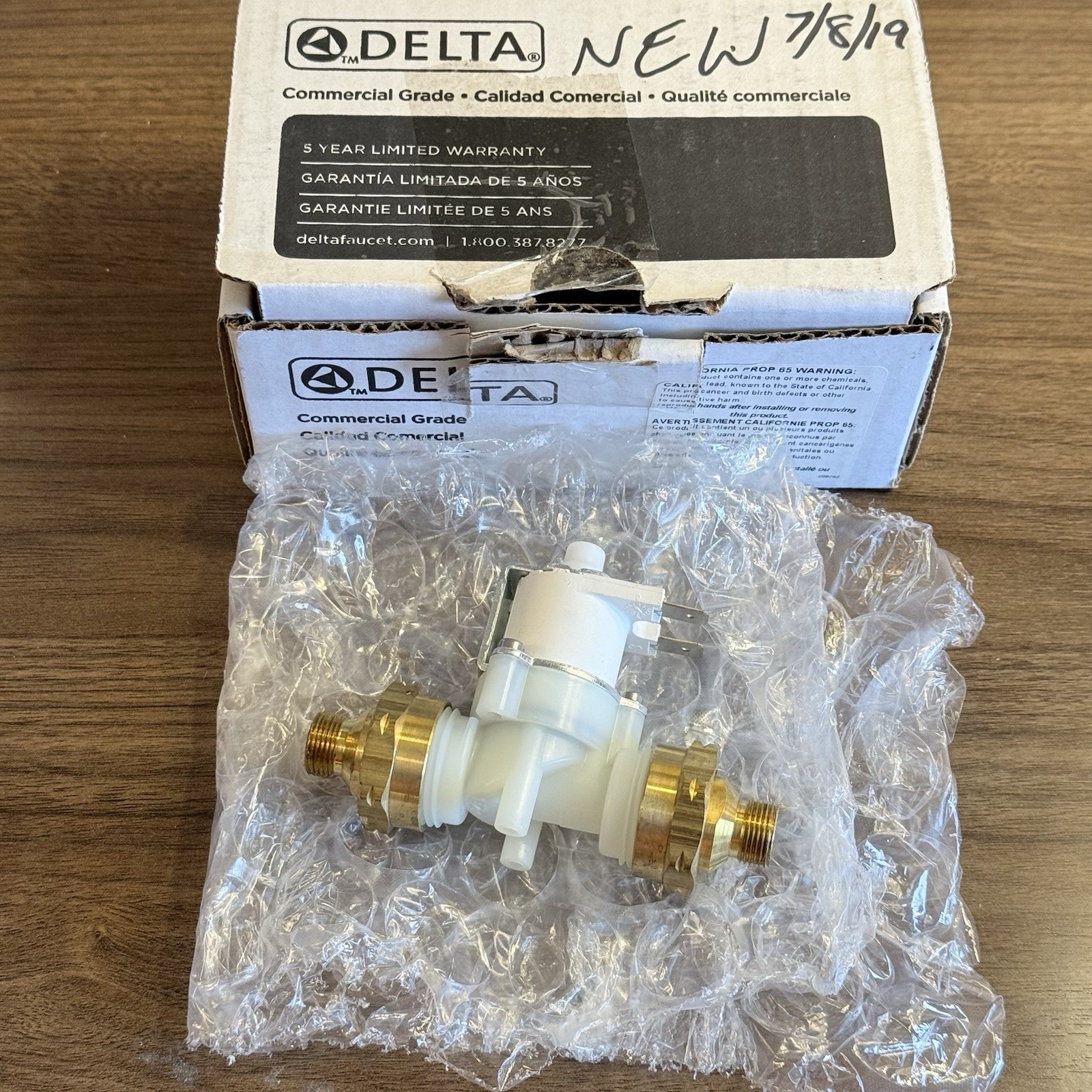 New Delta 3/4” Solenoid Valve With Adaptors
