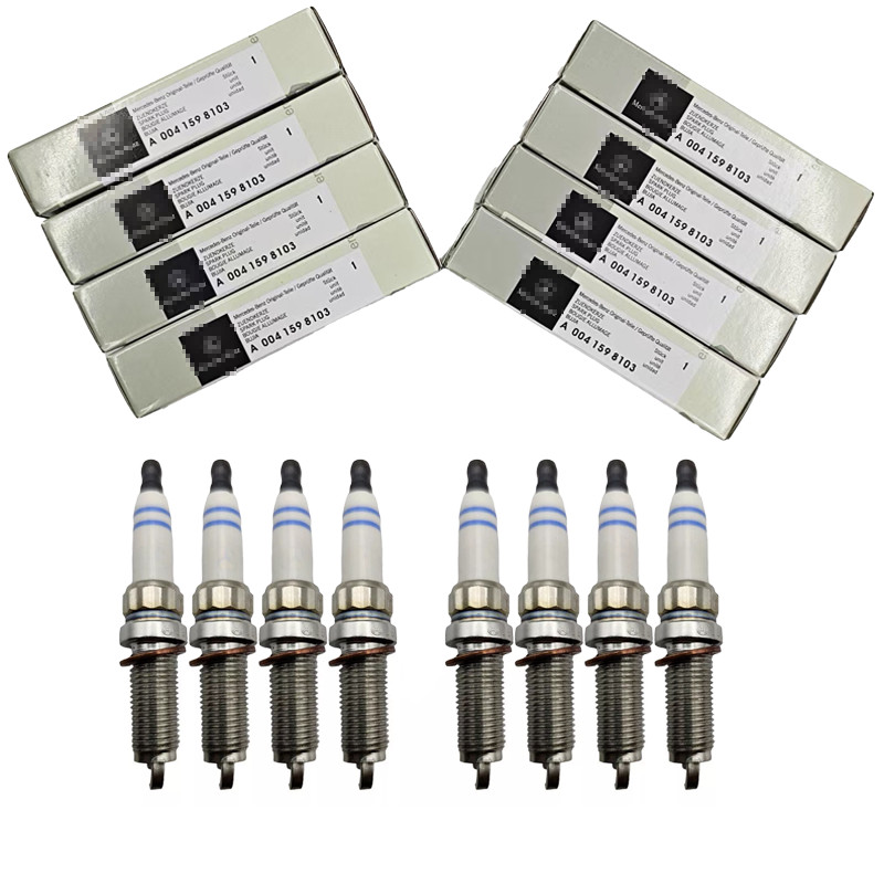 8pcs A0041598103 Spark Plugs For Mercedes W166 R172 W204 W207 W212 W216 Genuine