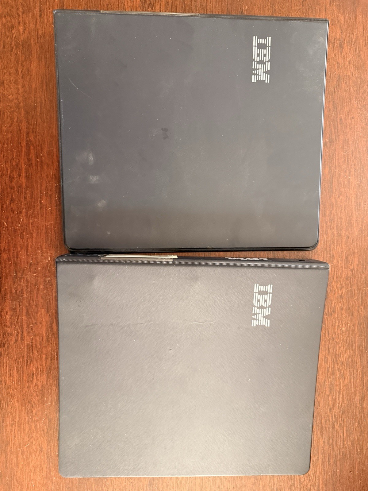 Vintage Original IBM 3 Ring Binder X 2