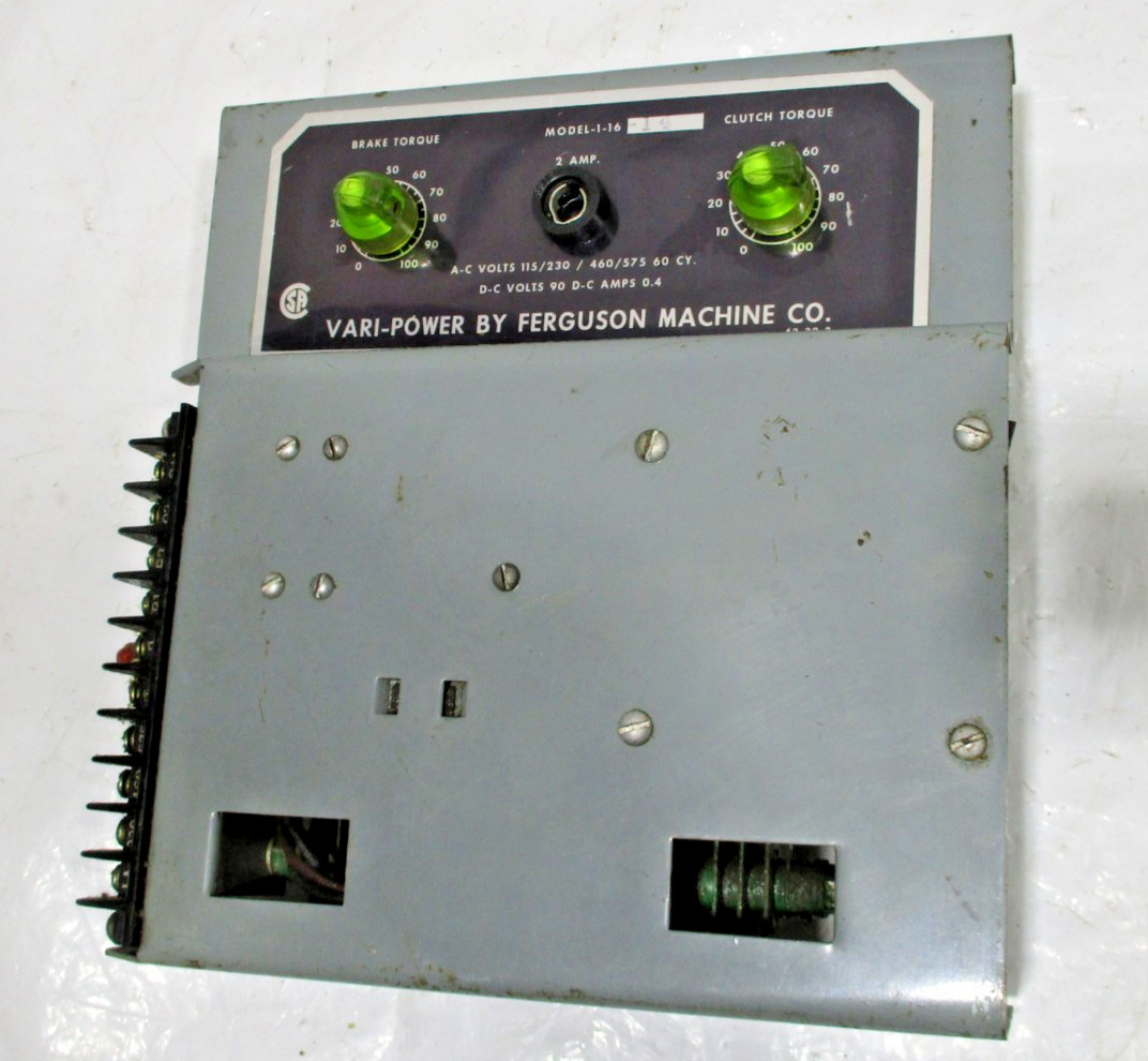 Vari-Power by Ferguson Machine Co. I-1-16 Industrial Control Unit Power Supply