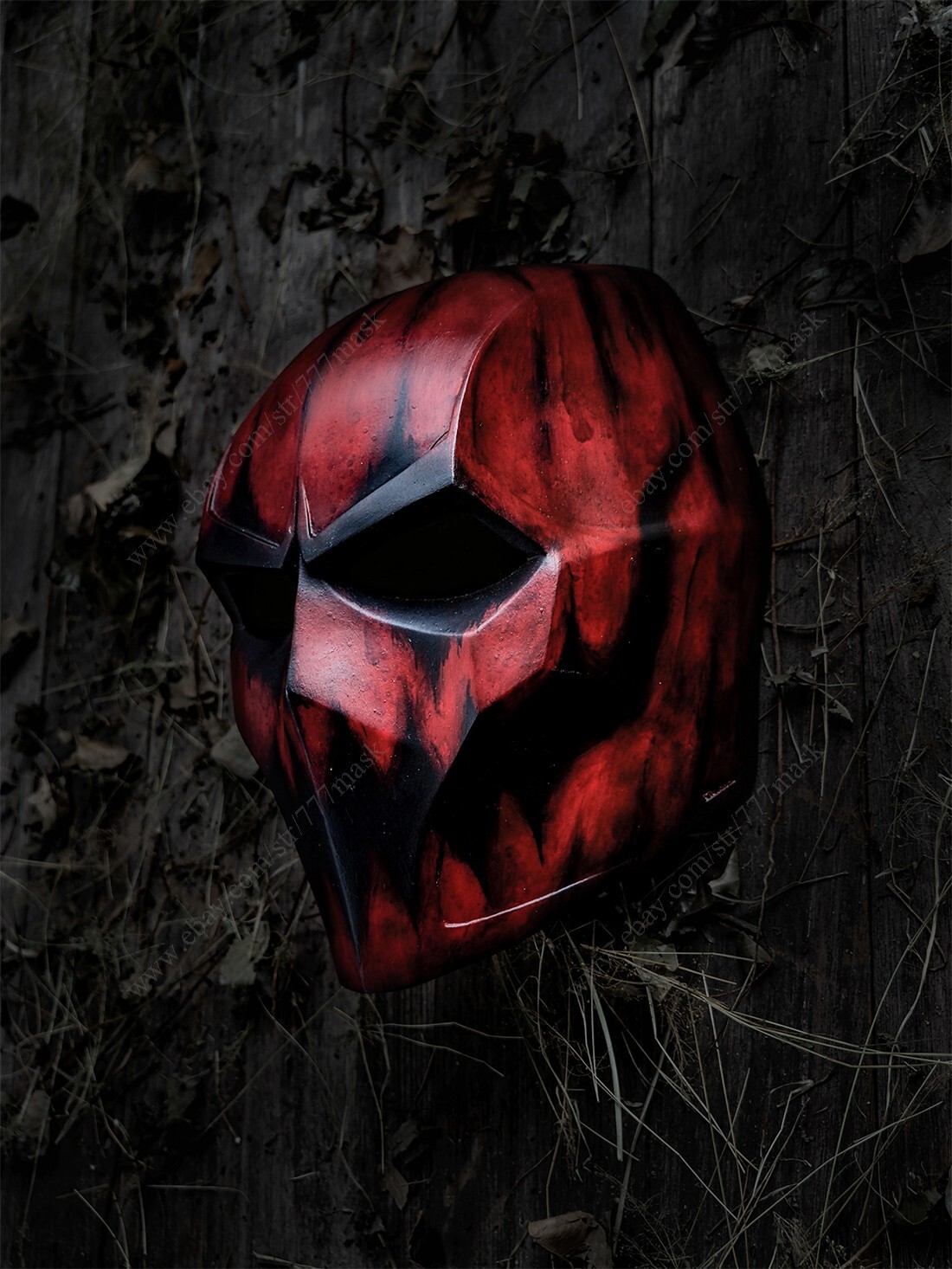 Custom Airsoft Mask Full Face BB Gun Halloween Costume Cosplay Evil Pumpkin A09