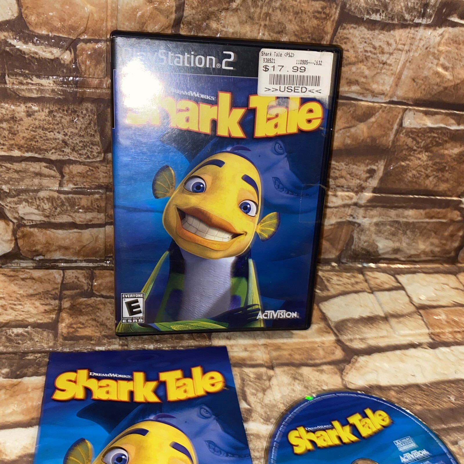 Shark Tale (Sony PlayStation 2, 2004) Complete With Manual Free🚢