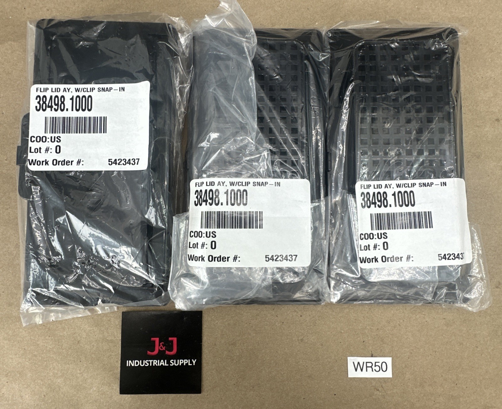 (3) Bunn Flip Lid W/Clip Snap-In 38498.1000 - Genuine OEM Replacement Parts 🇺🇸