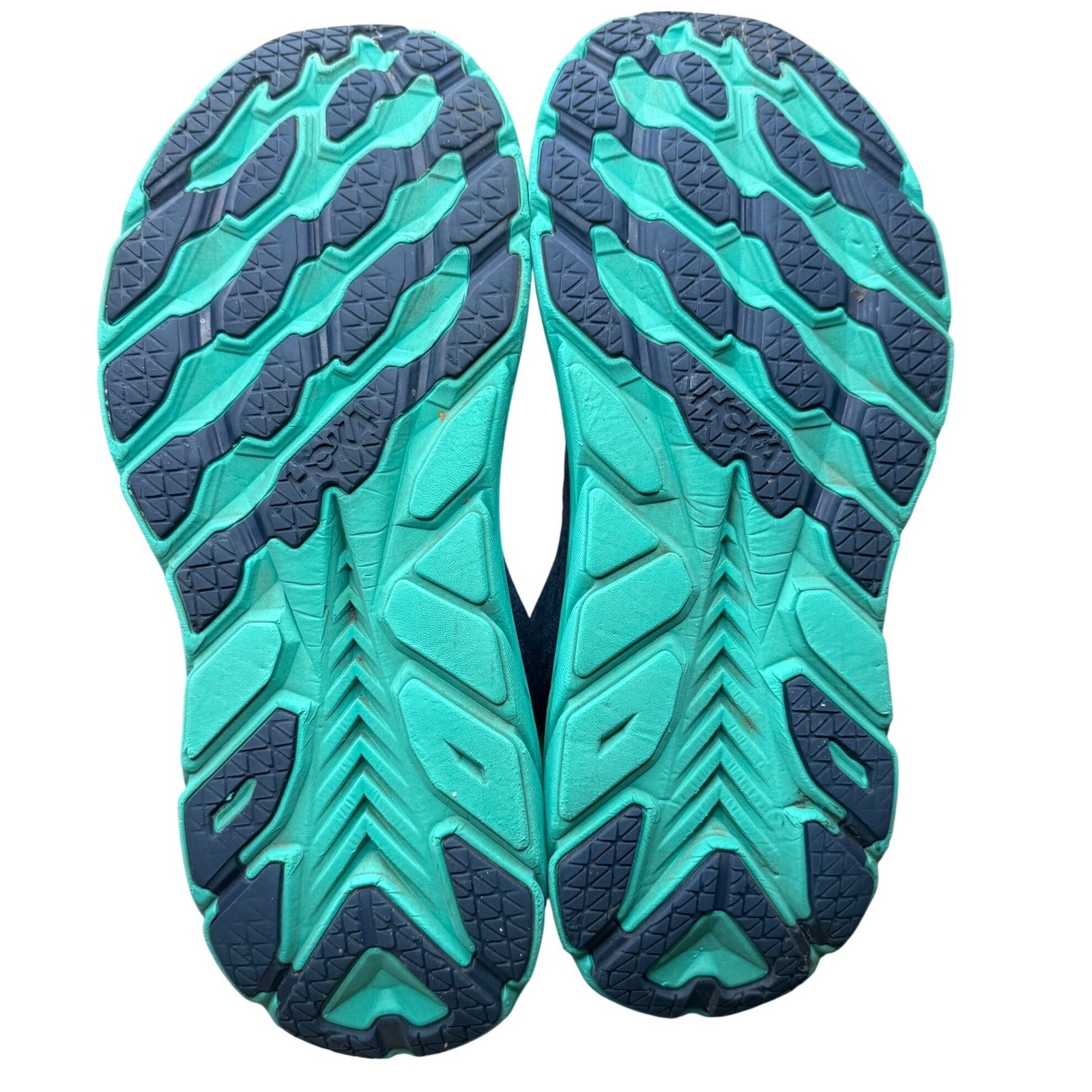 Hoka One One Clifton 8 Womens 7B Navy Blue Teal Pink Running Shoes 1119394 OSAT