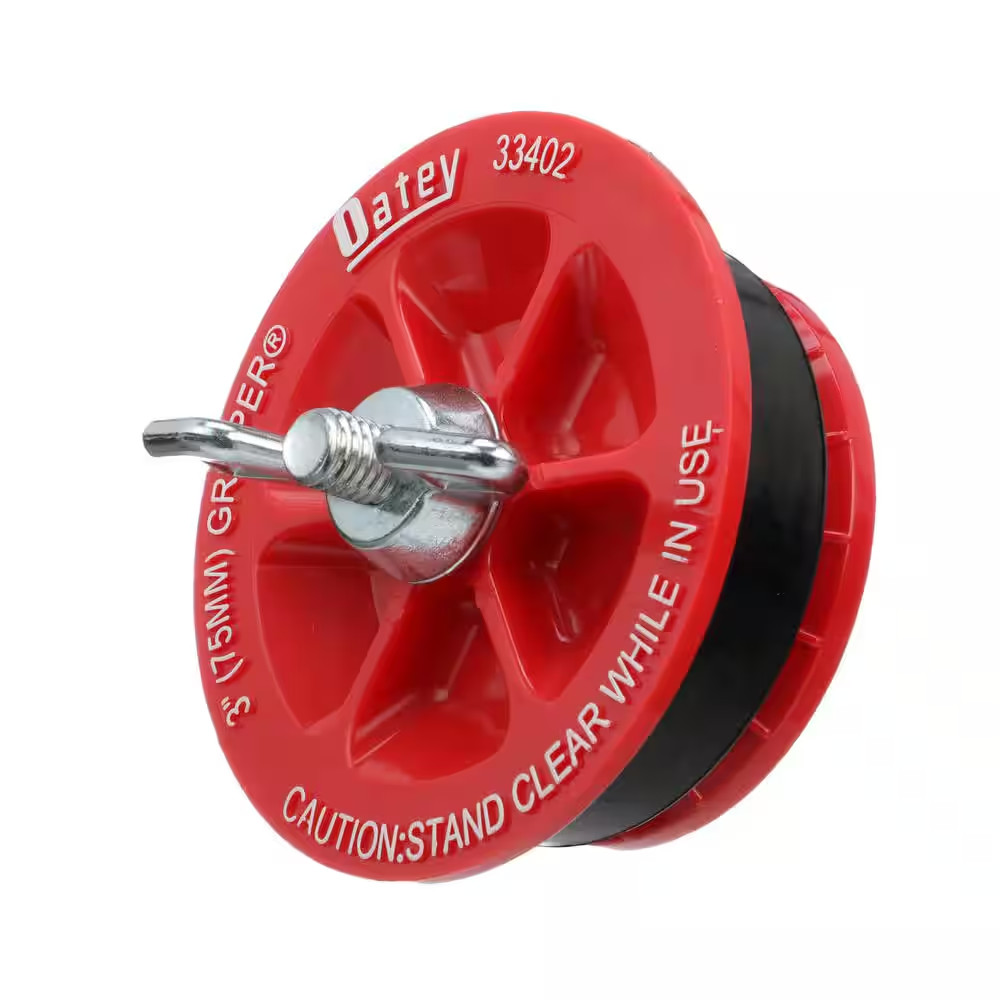 Gripper 3 In. and 4 In. Plastic Mechanical Test Plug Combo Pack