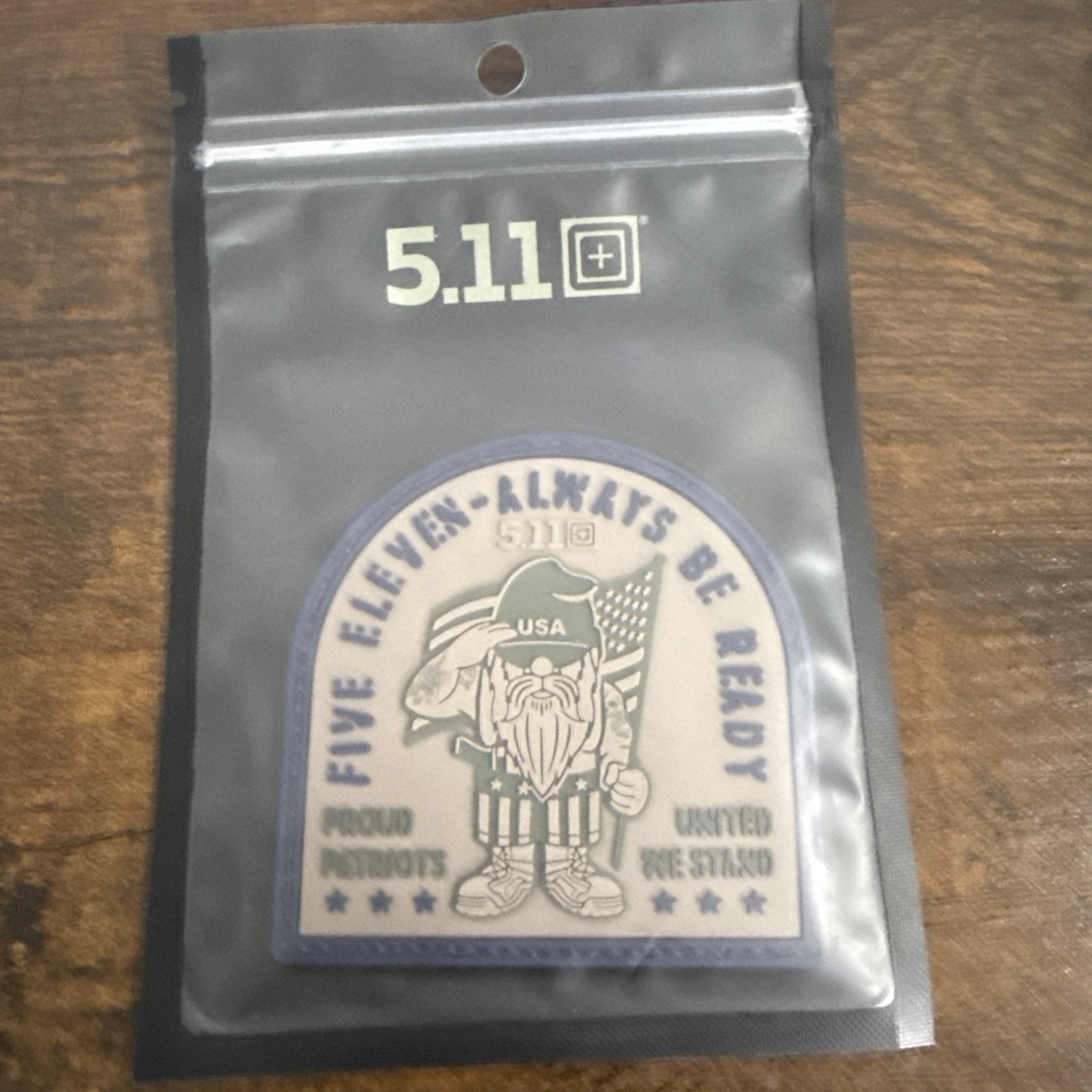 NEW 5.11 PROUD PATRIOTS PATCH USA GNOME UNITED WE STAND