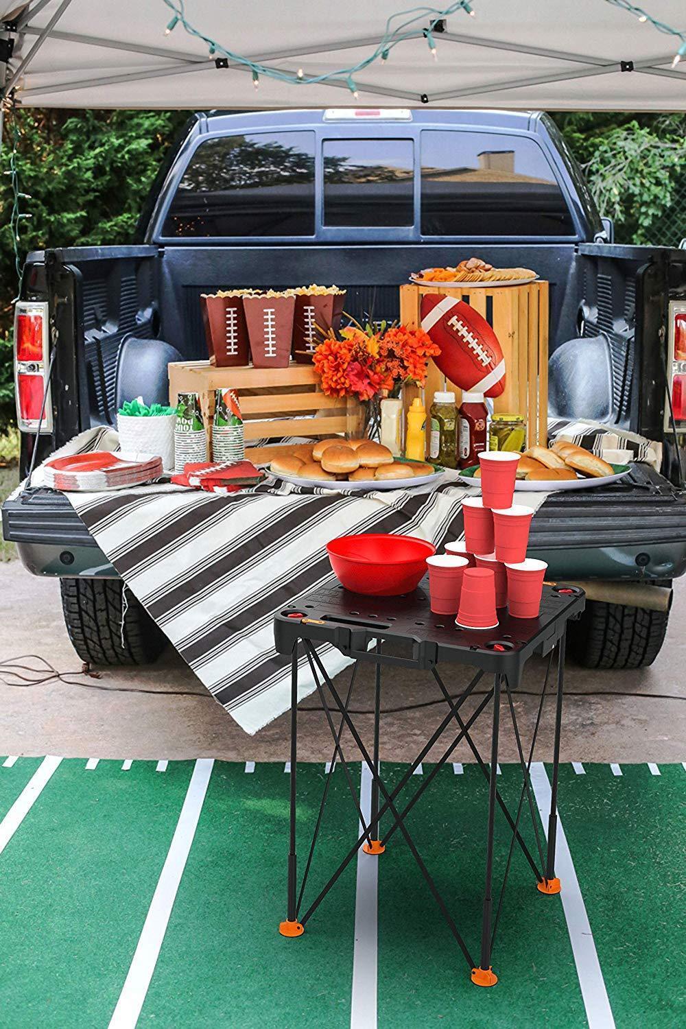 WX066 Worx (2) Sidekick Portable Tailgate Work Tables-Save Buying 2