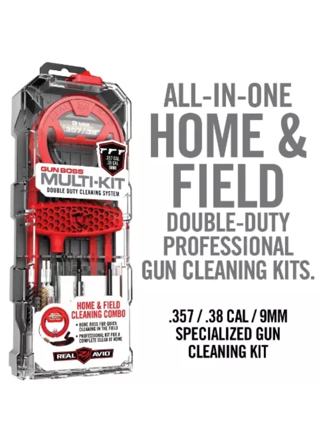 Real Avid Gun Boss Multi-Kit - .357CAL/.38CAL/9MM - AVGBMK9MM
