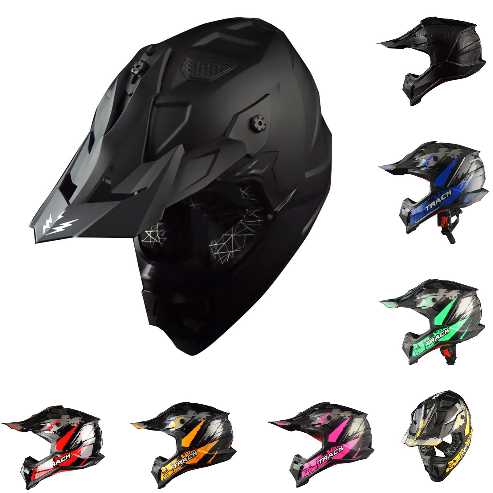 1Storm Adult Motocross Helmet ATV Dirt Bike BMX Downhill Mountain Helmet JH601