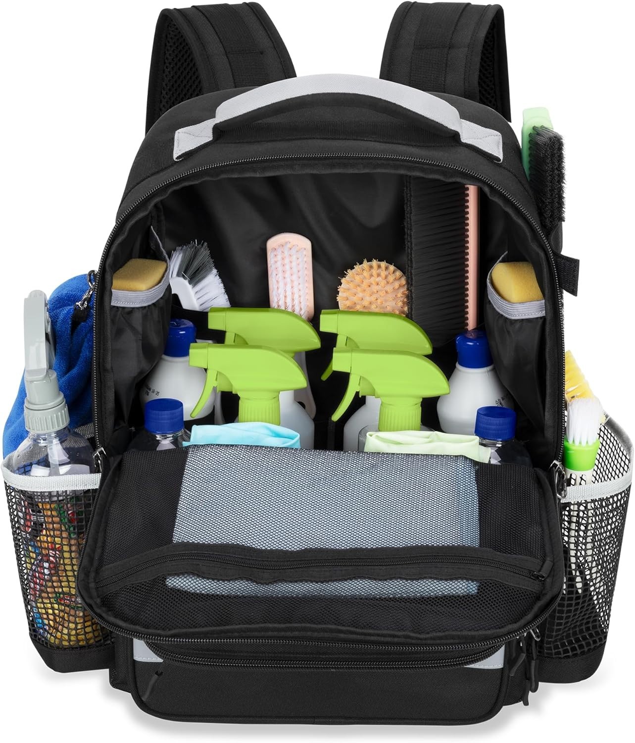 Waterproof Cleaning Backpack with Multiple Pockets for Efficient Organization