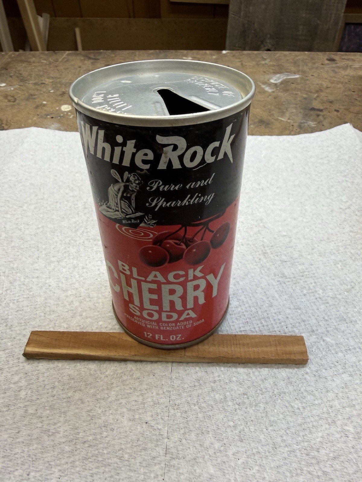 Vintage WHITE ROCK BLACK CHERRY 🍒 SODA 🥤 Can