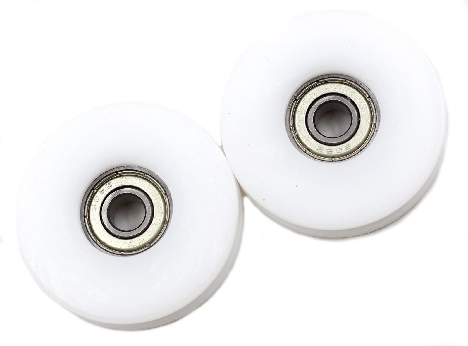 2 PCS 50mm U Groove Nylon Ball Bearing Guide Pulley Wheels Roller Pulleys for...