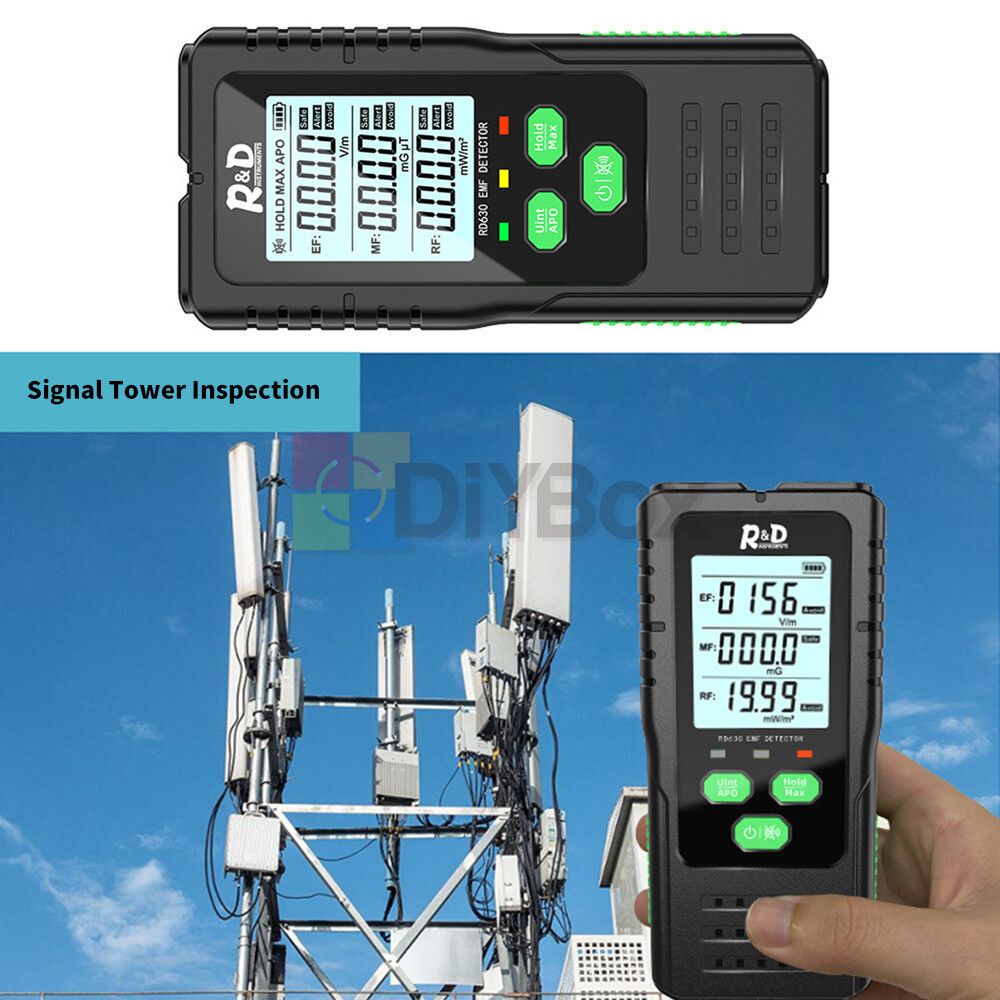 R&D RD630 Portable Digital EF MF RF Radiation Detector Multifunctional Tester