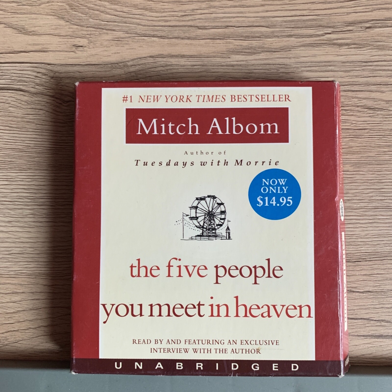 The five people you meet in Heaven Albom unabridged Audiobook Shelf195 ~